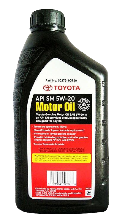 Моторное масло Toyota SM 5W-20, 1л